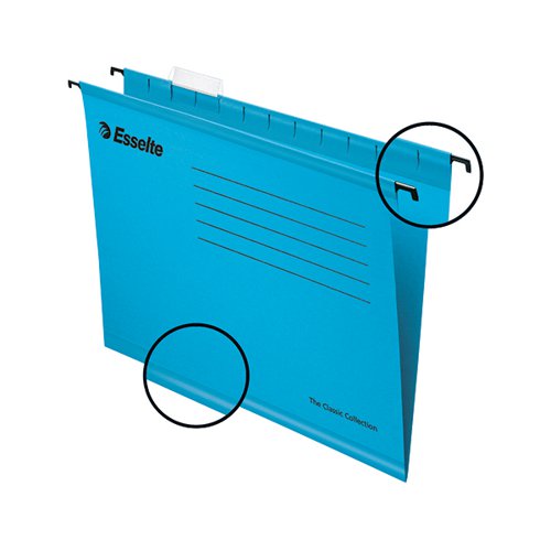 ESSELTE CLASSIC A4 BLUE SUSPENSION FILE (PACK OF 25) 90311