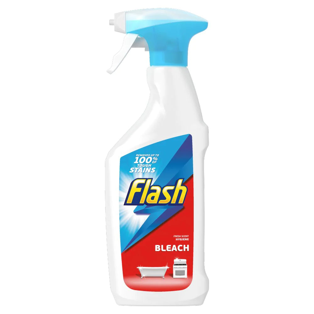 FLASH CLEANING SPRAY WITH BLEACH (450ml) x 10