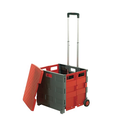 GPC GREY AND RED LARGE FOLDING BOX TRUCK WITH LID GI042Y
