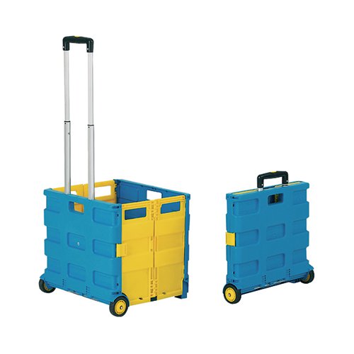 GPC BLUE AND YELLOW LARGE FOLDING BOX TRUCK GI041Y