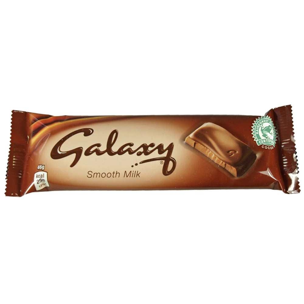 GALAXY SMOOTH MILK CHOCOLATE BARS (46g) x 24