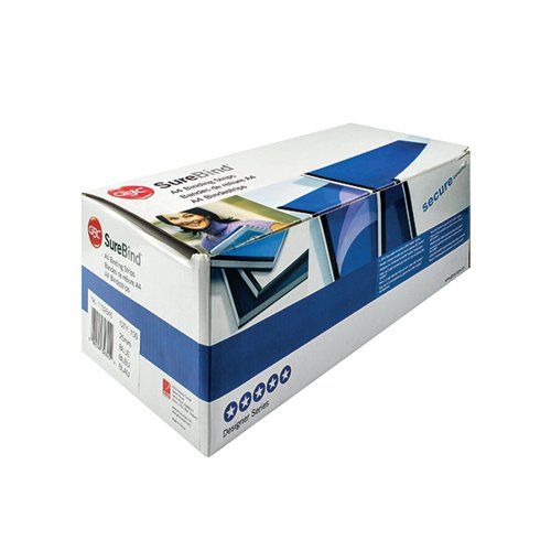 GBC SUREBIND A4 BINDING STRIPS BLUE (PACK OF 100) 1132845