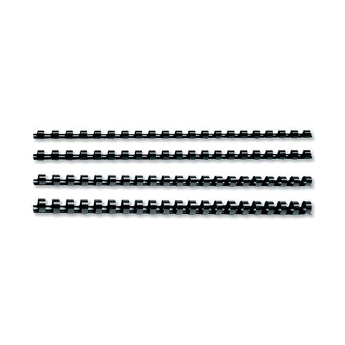 GBC COMBBIND A4 19MM BINDING COMBS BLACK (PACK OF 100) 40286