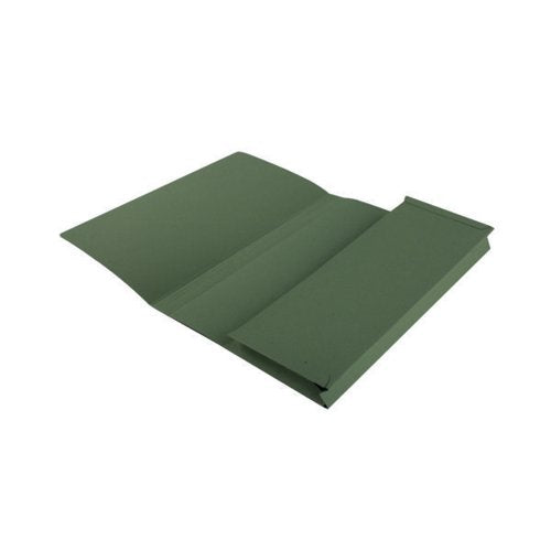 EXACOMPTA GUILDHALL FULL FLAP POCKET WALLET FOOLSCAP GREEN (