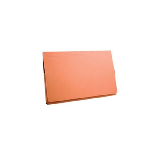 EXACOMPTA GUILDHALL FULL FLAP POCKET WALLET FOOLSCAP ORANGE