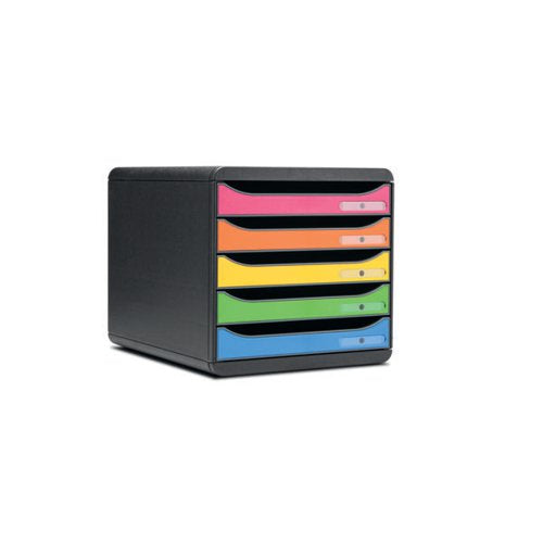 EXACOMPTA IDERAMA BIG BOX PLUS 5 DRAWER SET HARLEQUIN 309798
