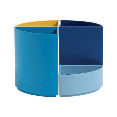 EXACOMPTA BEE BLUE THE QUARTER DESK TIDY RECYCLED ASSORTED 6