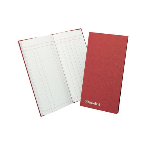 EXACOMPTA GUILDHALL CASEBOUND PETTY CASH BOOK 298X152MM T272