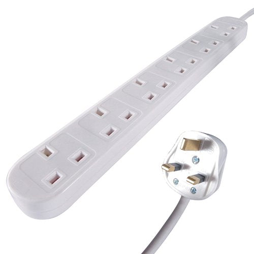CONNEKT GEAR UK 6-WAY MAINS POWER EXTENSION BLOCK 5M 27-6050