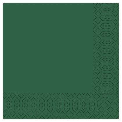 2 PLY 41cm NAPKINS DARK GREEN x 1250