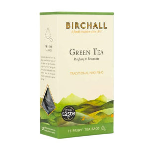 BIRCHALL TEA PRISM GREEN TEA BAGS X 15