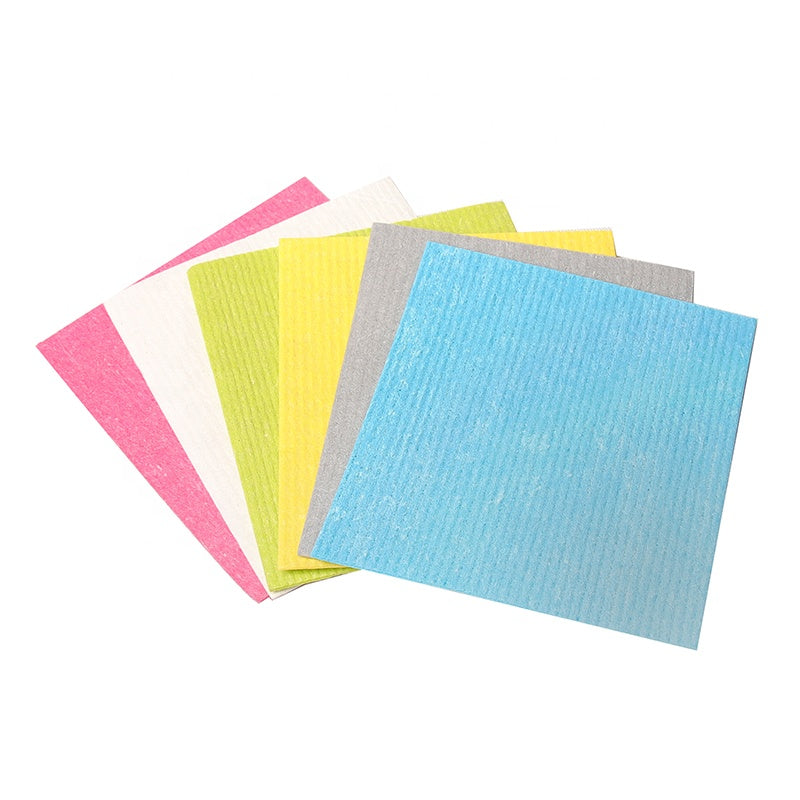 MULTICOLOUR SPONGE CLOTHS x 10