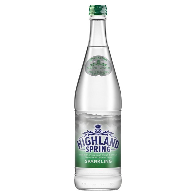 HIGHLAND SPRING WATER SPARKLING - GLASS BOTTLES (330ml) x 24