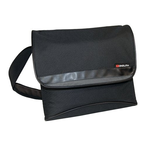 MONOLITH NYLON LAPTOP MESSENGER BAG W400XD115XH365MM BLACK 2