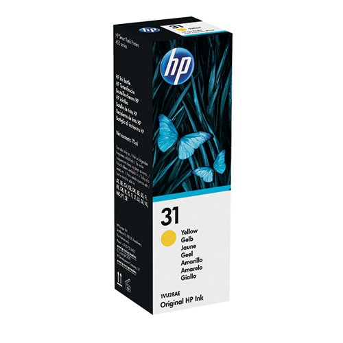 HP 31 ORIGINAL INK BOTTLE 70-ML YELLOW 1VU28AE