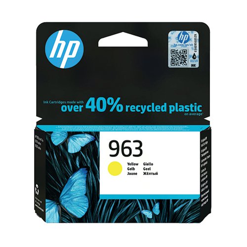 HP 963 ORIGINAL INK CARTRIDGE 10.7-ML YELLOW 3JA25AE