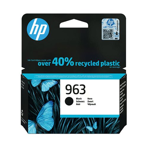 HP 963 ORIGINAL INK CARTRIDGE 24.09-ML BLACK 3JA26AE