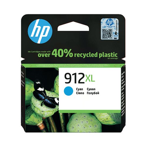 HP 912XL ORIGINAL INK CARTRIDGE HIGH YIELD CYAN 3YL81AE
