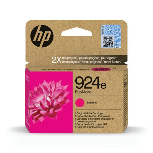 HP 924E EVOMORE ORIGINAL INK CARTRIDGE HIGH YIELD MAGENTA 4K