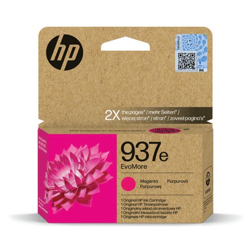HP 937E EVOMORE ORIGINAL INK CARTRIDGE HIGH YIELD MAGENTA 4S