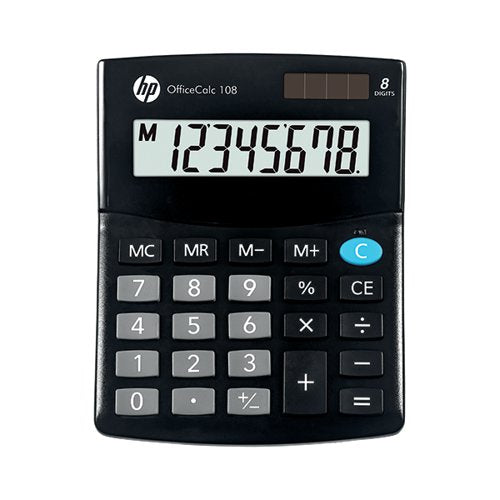 HP OFFICECALC 108 8 DIGIT SEMI-DESKTOP CALCULATOR HP-OC108/I