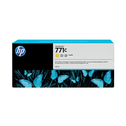 HP 771C DESIGNJET INK CARTRIDGE 775-ML YELLOW B6Y10A