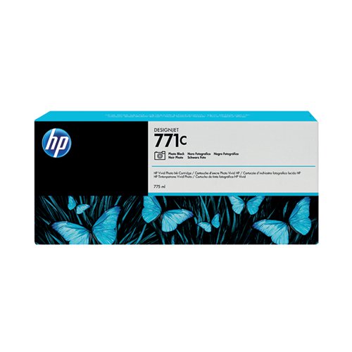 HP 771C DESIGNJET INK CARTRIDGE 775-ML PHOTO BLACK B6Y13A