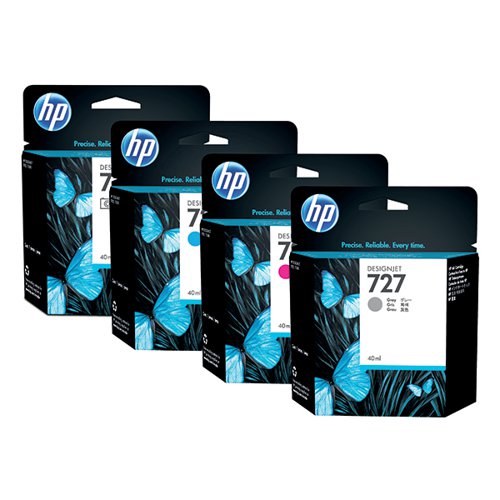 HP 727 DESIGNJET INK CARTRIDGE 300-ML MATTE BLACK C1Q12A