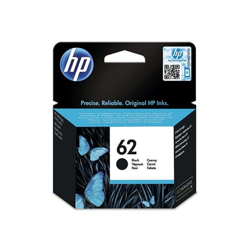 HP 62 ORIGINAL INK CARTRIDGE 4-ML BLACK C2P04AE