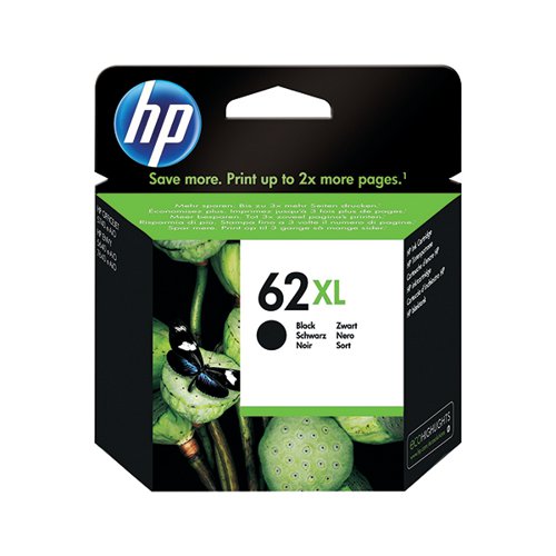 HP 62XL ORIGINAL INK CARTRIDGE HIGH YIELD BLACK C2P05AE