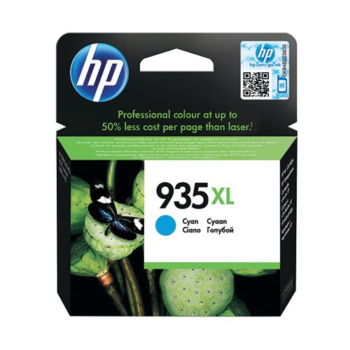 HP 935XL ORIGINAL INK CARTRIDGE HIGH YIELD CYAN C2P24AE