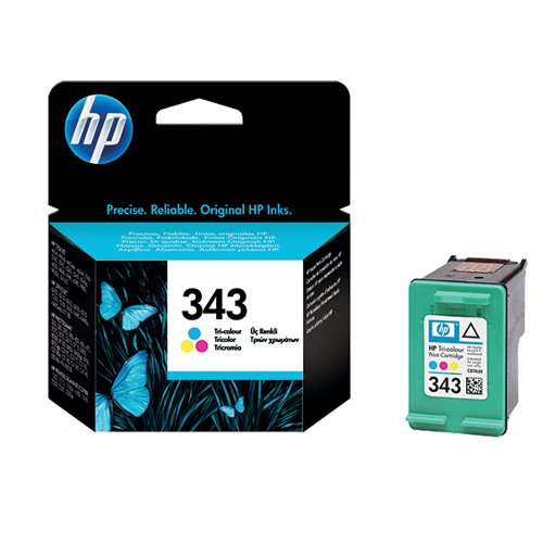 HP 343 ORIGINAL INK CARTRIDGE 7-ML TRI-COLOR C8766EE