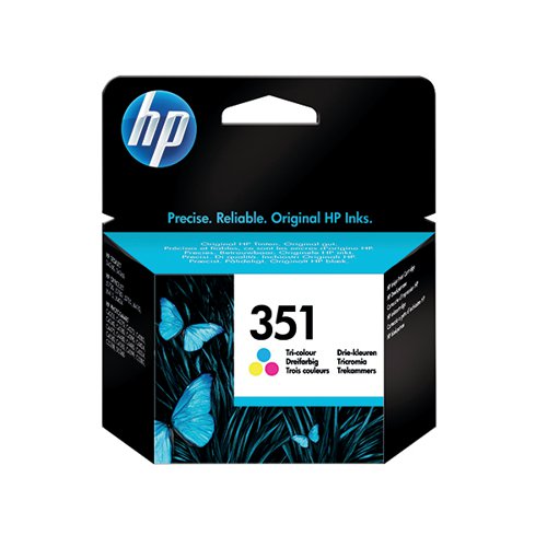 HP 351 ORIGINAL INK CARTRIDGE 5-ML TRI-COLOR CB337EE