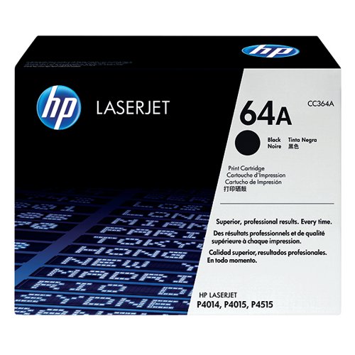 HP 64A ORIGINAL LASERJET TONER CARTRIDGE BLACK CC364A