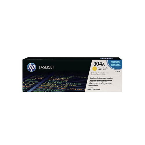 HP 304A ORIGINAL LASERJET TONER CARTRIDGE YELLOW CC532A