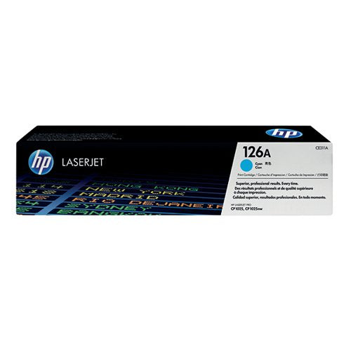 HP 126A ORIGINAL LASERJET TONER CARTRIDGE CYAN CE311A