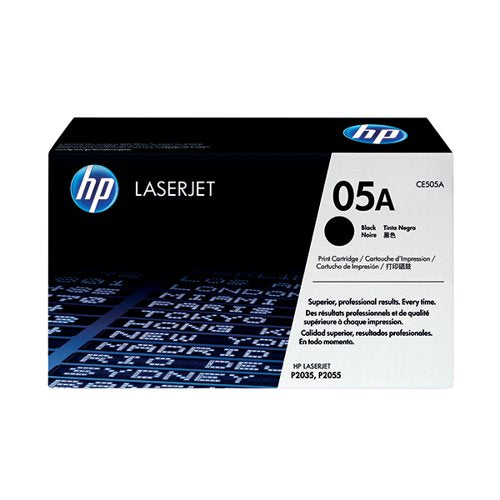 HP 05A ORIGINAL LASERJET TONER CARTRIDGE BLACK CE505A