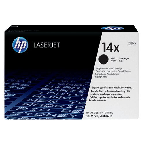 HP 14X ORIGINAL LASERJET TONER CARTRIDGE HIGH YIELD BLACK CF