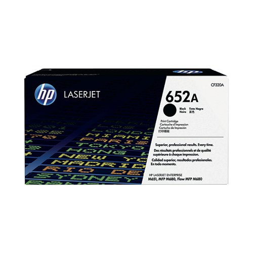HP 652A ORIGINAL LASERJET TONER CARTRIDGE BLACK CF320A