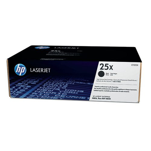 HP 25X ORIGINAL LASERJET TONER CARTRIDGE HIGH YIELD BLACK CF