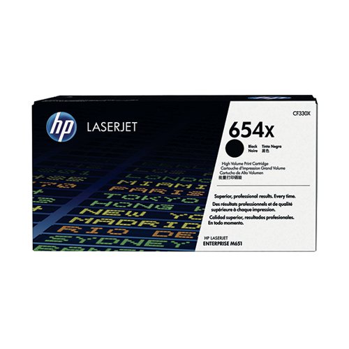 HP 654X ORIGINAL LASERJET TONER CARTRIDGE HIGH YIELD BLACK C