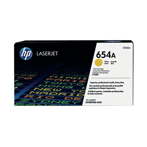 HP 652A ORIGINAL LASERJET TONER CARTRIDGE YELLOW CF332A