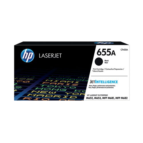 HP 655A ORIGINAL LASERJET TONER CARTRIDGE BLACK CF450A