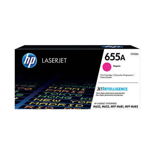 HP 655A ORIGINAL LASERJET TONER CARTRIDGE MAGENTA CF453A