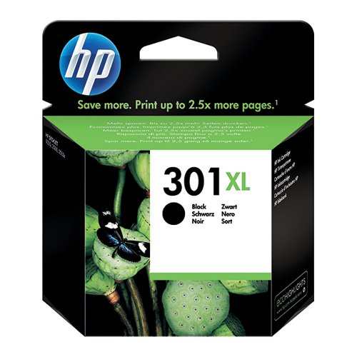 HP 301XL ORIGINAL INK CARTRIDGE HIGH YIELD BLACK CH563EE