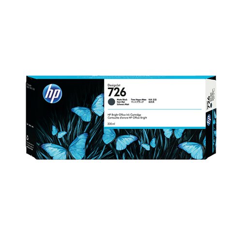 HP 726 DESIGNJET INK CARTRIDGE 300-ML MATTE BLACK CH575A