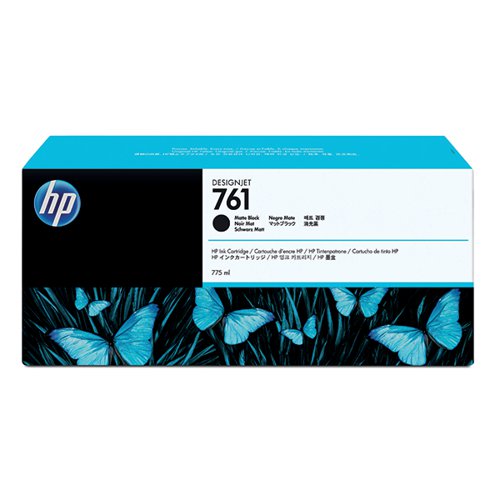 HP 761 DESIGNJET INK CARTRIDGE 775-ML MATTE BLACK CM997A