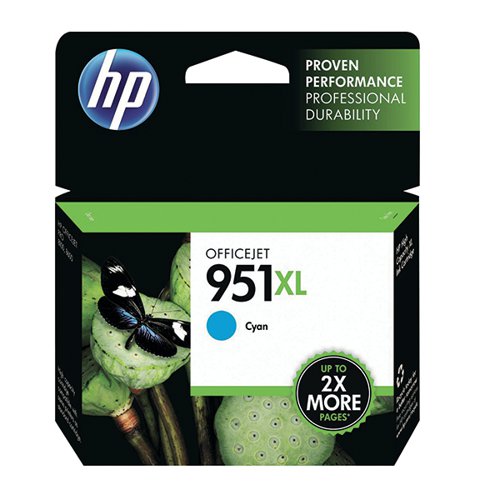 HP 951XL ORIGINAL INK CARTRIDGE HIGH YIELD CYAN CN046AE