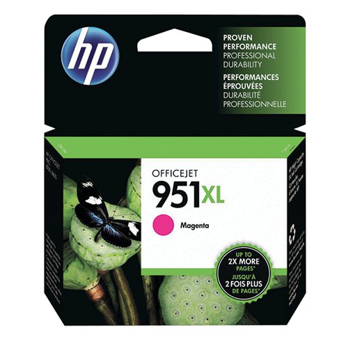 HP 951XL ORIGINAL INK CARTRIDGE HIGH YIELD MAGENTA CN047AE