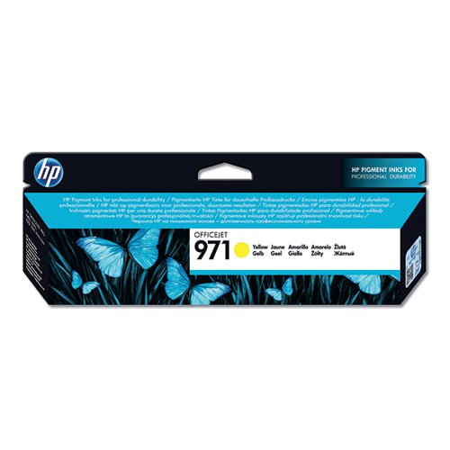 HP 971 ORIGINAL INK CARTRIDGE 32-ML YELLOW CN624AE
